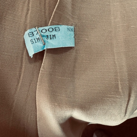 Ralph Lauren Tan Casual Button Down Shirt. Linen and Silk. XL - Picture 3 of 3